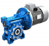 Мотор-редуктор HW 030+NMRV-P 075-28,95 (TВР 090 S4 1.1-1500 230/400 FM 400VAC-178VDC В14) В3 Motovario