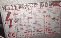 Нагреватель HEATING ITALIANA SRL 5KW 230-400 V RE 137 18