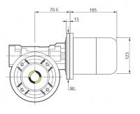 M RS 40 PC 56 63 B14 AC 19 MT 0.18 kW 63 B4 B14 X3 B3 редуктор VARVEL