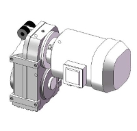 Мотор-редуктор DFA77/G-1/12.2-DM-132M-4-M3-B3-7.5kW Donly